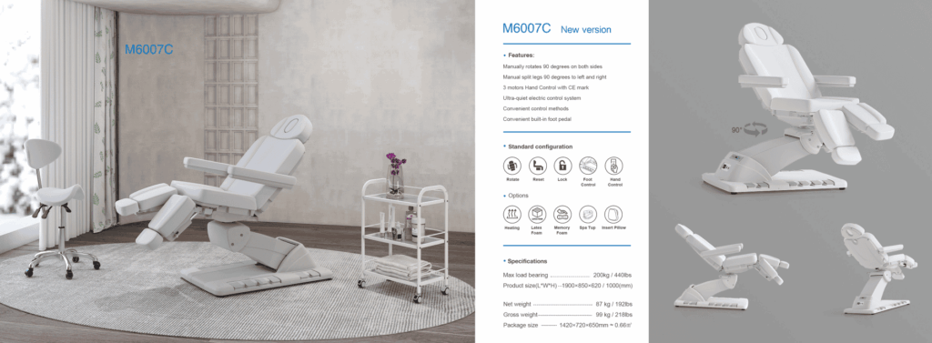 Kangmei m6007c электрический стул для педикюра