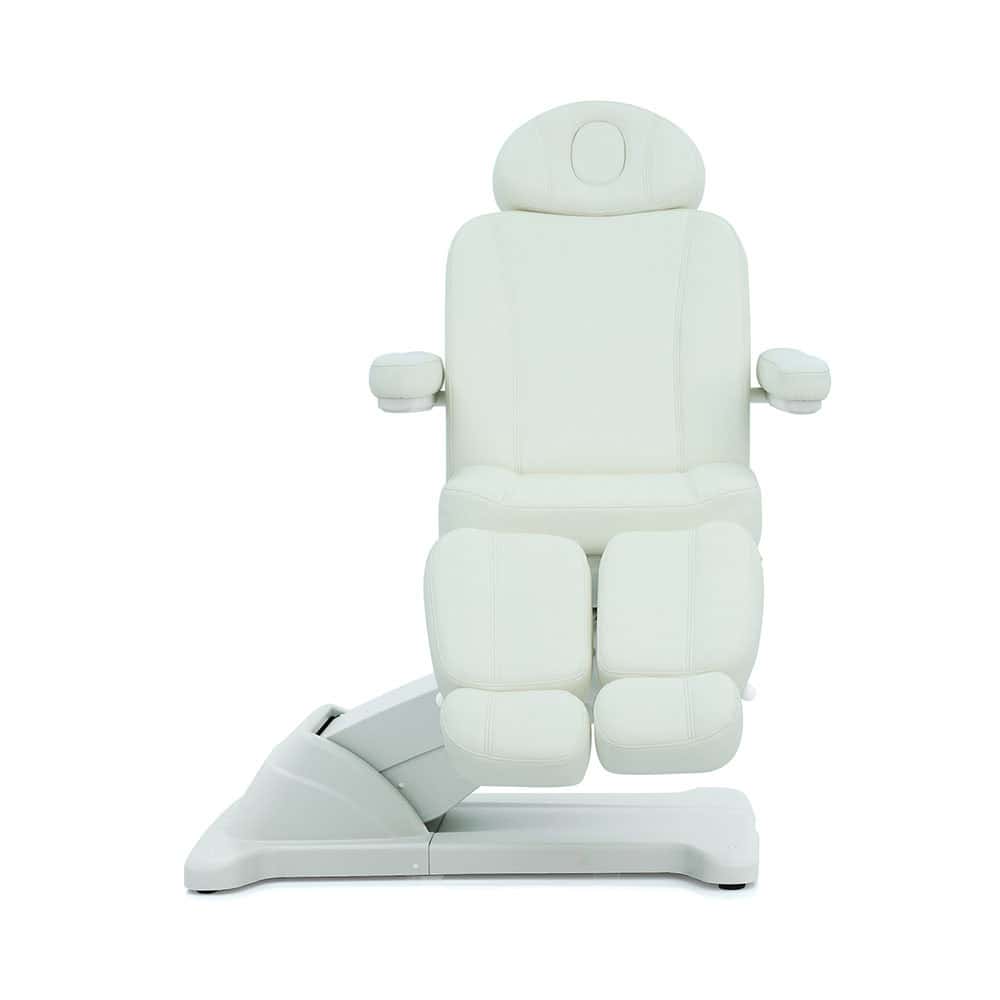 Педикюрное кресло поворотное M6008C-1 с 3 моторами в белом цвете -1