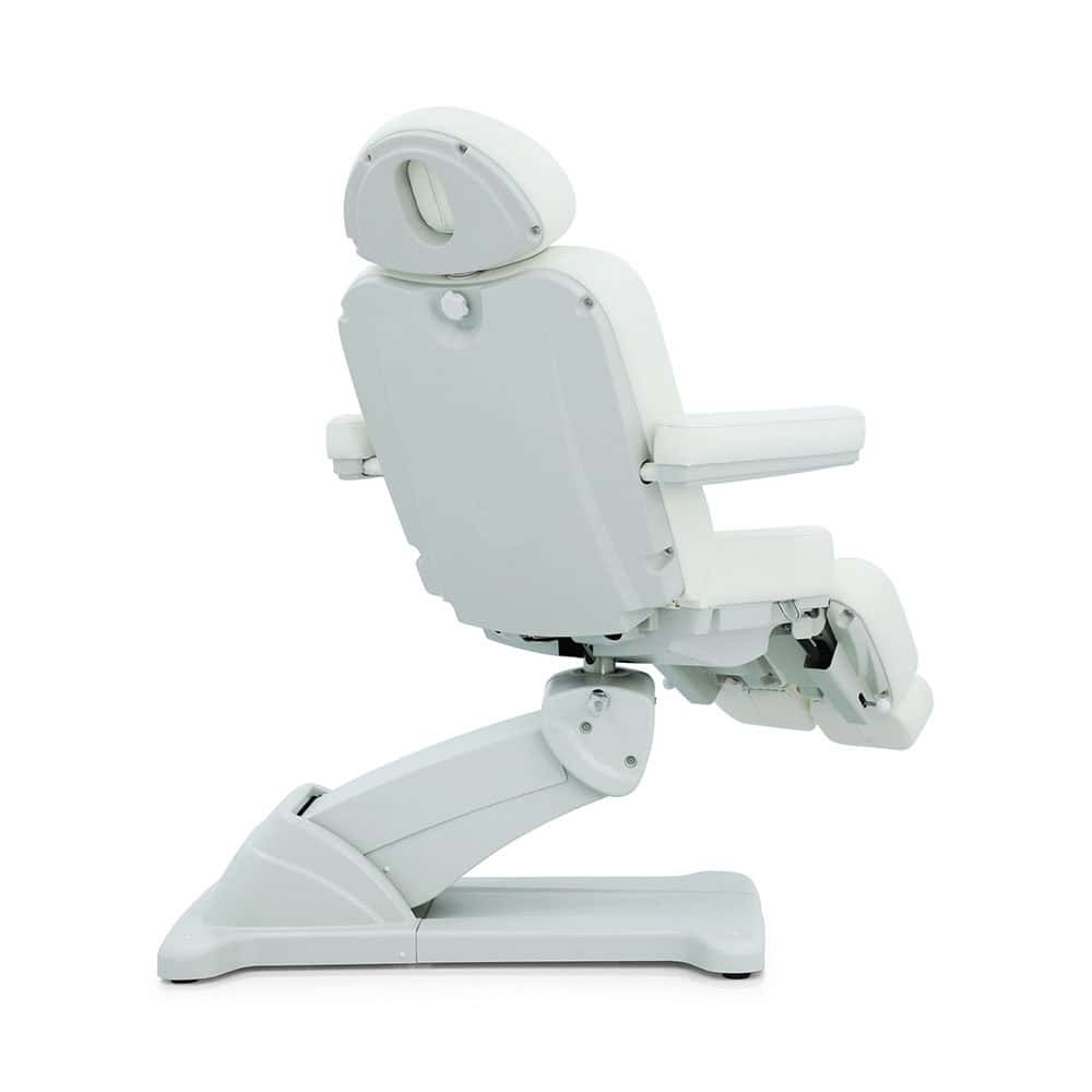 Педикюрное кресло поворотное M6008C-1 с 3 моторами в белом цвете -1