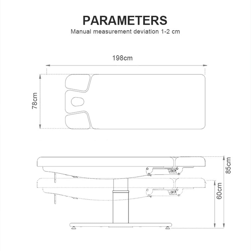 M6503 Профессиональный электрический массажный стол с электрической регулировкой