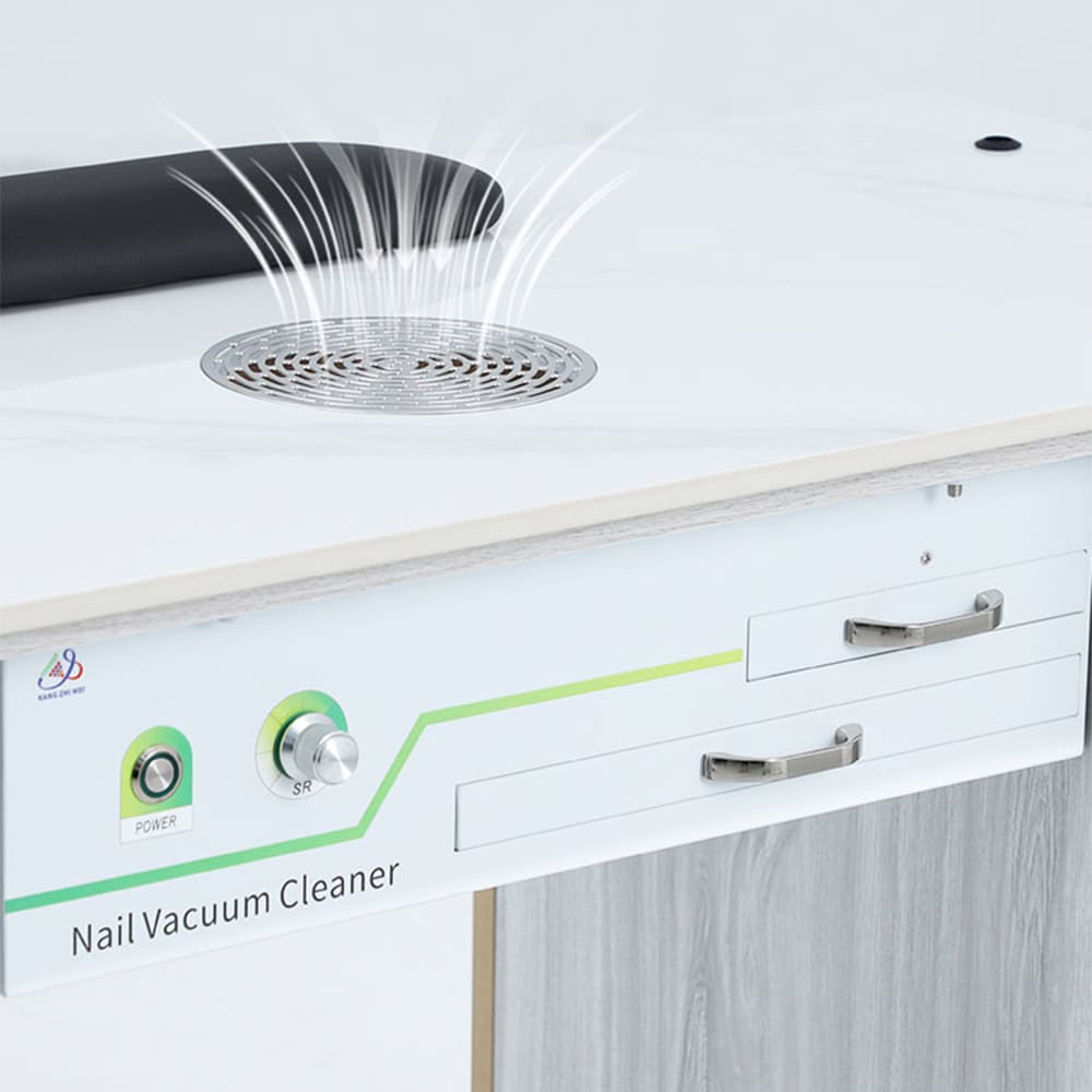 N186M Профессиональный маникюрный стол с встроенной вытяжкой для салонов красоты -8