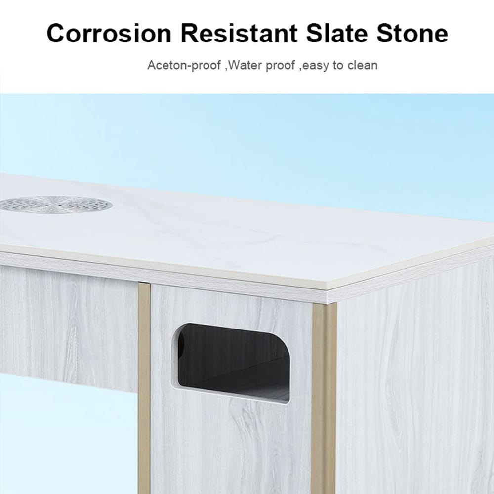 N186M Профессиональный маникюрный стол с встроенной вытяжкой для салонов красоты -7